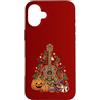 Country Girls Spooky Guitar Art Custodia per iPhone 16 Plus Chitarra country zucca Halloween Cowgirl Bling