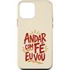 Caminho e Fé Custodia per iPhone 12 mini Citazione cristiana portoghese Andar Com Fé Fede