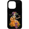 Country Girls Spooky Guitar Art Custodia per iPhone 13 Pro Scheletro Cowgirl Chitarra Halloween Country Music