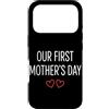 First Holiday Matching & Funny Quote Des Custodia per iPhone 17 Pro Il nostro primo abbinamento per la mamma per la festa della mamma