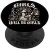 Serpent Queen Statue Dark Art Le ragazze saranno ragazze Medusa mitologia greca gotica PopSockets PopGrip Adesivo