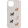 Poodle Vintage Patterns Custodia per iPhone 14 Plus Barboncino Vintage Cuori E Righe L