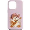 Country Girls Spooky Guitar Art Custodia per iPhone 13 Pro Ghost Cowgirl Chitarra Carino Country Music Halloween