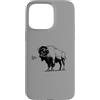 Giant Step Design Co. Custodia per iPhone 15 Pro Max Nativo Lacrosse Bisonte Bufalo Americano Vintage Lax