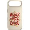 Caminho e Fé Custodia per iPhone Air Citazione cristiana portoghese Andar Com Fé Fede