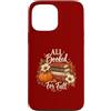 Pumpkin Pages Society Custodia per iPhone 13 Pro Max Tutto prenotato per Autunno Zucca Book Lover Autunno Lettura floreale