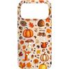 European Fall Preppy Girly Custodia per iPhone 17 Pro Max Estetica autunnale Kawaii Preppy Autunno Arancione Marrone Foglie