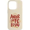 Caminho e Fé Custodia per iPhone 14 Pro Citazione cristiana portoghese Andar Com Fé Fede