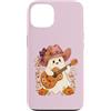 Country Girls Spooky Guitar Art Custodia per iPhone 13 Ghost Cowgirl Chitarra Carino Country Music Halloween