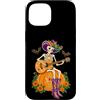 Country Girls Spooky Guitar Art Custodia per iPhone 15 Scheletro Cowgirl Chitarra Halloween Country Music
