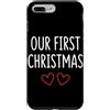 First Holiday Matching & Funny Quote Des Custodia per iPhone 7 Plus/8 Plus Il nostro primo outfit natalizio per coppie abbinate