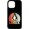 Funny Linux admin hacker nerd IT Geek gi Custodia per iPhone 13 Pro Max Linux Penguin Programmer Tux Nerd Retro Design