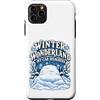 Divertenti regali e disegni di Natale in Custodia per iPhone 11 Pro Max Winter Wonderland My Car Disagrees Funny Winter Christmas