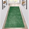 Siunwdiy Tappeto da Cucina verde 1.8 Metri Moderno Passatoia Cucina Antiscivolo Lavabile,Tappeto Cucina Antiscivolo Tinta Unita Tappeto Corridoio Per Cucina,Camera da Letto,Soggiorno,Verde,80x180cm