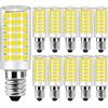 MENTA Lampadine LED E14 9W, Nessun Sfarfallio, Luce Bianca Fredda 6000K, 750lm, Equivalente 75W Lampada Alogena, Luce brillante, Risparmio Energetico, Non Dimmerabile, AC220-240V, Φ18*70mm, 10 pezzi
