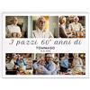 Maverton Tela personalizzata con foto e scritte, stampe personalizzate da | Parete grande o piccola, quadro con fotografia, pensiero speciale per la festa del papà, pazzi 60, 30 x 40 cm