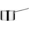 Inoxriv, Kook Bollilatte Diametro 12 cm, Acciaio Inox 18/10, Capacità 0,8 lt, Triplo Fondo, Tutti i Piani Cottura, Made in Italy