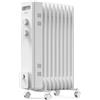 VonHaus Radiatore a Olio Elettrico 9 Elementi - Stufa ad Olio Portatile da 2000W, per Casa, Ufficio, Stanze - Termostato Regolabile, 3 Livelli di Calore, 4 Ruote, Cavo da 1,5 m (Bianco)