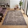 Carpetsale24 Tappeto Lavabile Marrone 200x290 cm Vintage Grande Tappeto per Soggiorno Sala da Pranzo Zona Giorno Design Orientale Pelo Corto Facile da Pulire Lavabile in Lavatrice