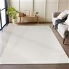 Carpetsale24 Tappeto per Soggiorno Robusto Tappeto a Ciclo Chiuso Mélange Monocolore con Struttura Moderno Tappeto Decorativo Cut-Loop, Misurare: 120 x 170 cm, Colore: Crema