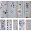 Olivo Tappeti OLIVO.shop CAPRI Tappeto cucina shabby, Passatoia cucina, Tappeto cucina antiscivolo lavabile, Passatoia shabby chic, 6 disegni varie misure (BUTTERFLIES, 50x180 cm)