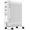 VonHaus Calorifero Elettrico ad Olio a 11 Elementi, Radiatore Elettrico per Ufficio, Radiatore Termosifone a Olio per Riscaldamento Casa e Ufficio, Calorifero con Termostato da 2,5 kW