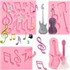 Bexal Set di stampi in ghisa in silicone per auto vintage, faraoni egiziani, pennelli per trucco, scarpe, borse, fondente rosa (rosa-TP283)