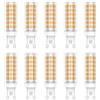ZFQ Lampadine LED G9 9W, 900LM Equivalente 90W Alogena, Bianco caldo 3000K, 220-240V, Non Dimmerabile, Risparmio energetico, Angolo Di Fascio Di 360 °, 10 Pezzi