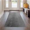 Carpetsale24 Tappeto Runner Grigio 80x150 cm Tappeto a Pelo Corto Lavabile, Antiscivolo e Morbido, Design Monocromatico Moderno per Camera da Letto, Cucina e Corridoio