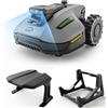 MAMMOTION YUKA mini 2 500 Robot Tagliaerba senza Filo Perimetrale con Modulo 4G, Visione AI Tri-Cam, Nessuna Interruzione del Segnale, senza RTK, DropMow, Taglio a 500㎡, 45% Pendenze