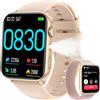 Baolubao Smartwatch Donna, Orologio Smartwatch Donna con LED Torcia, Effettua/Risposta Chiamate, Orologio Intelligente con DIY Quadranti, 2 Cinturini, Contapassi, Sonno, Smart Watch Impermeabile IP68