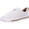 Clarks Originals Unisex Un Maui Lace Shoe, White Leather, 43 EU