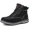 ARRIGO BELLO Scarpe Uomo Invernali Scarponcini Boots Neve Stivali 41-46 | Lacci e Cernier,Fodera di Pelliccia Calda,Leggero,Antiskid,Casual,Trekking,Escursionismo,Montagna,Invernale Stivalet