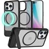 NALIA Custodia Magnetica per iPhone 16 Pro - Cover, Nero Titanio | Protezione Ibrida Smart, Supporto Inferiore & Potenza Magnetica, Finitura Satinata Grip, Precisa & Studiata, TRITON