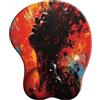 ELLENNE Tappetino Mouse Gel Mousepad Poggiapolso C25-Esplosione Interiore | Tappetino con cuscino in Gel per Mouse | Ergonomico con Poggiapolso| Comodo, Antiscivolo e lavabile | Mousepad