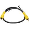 kenable Cavo Audio Digitale Coassiale SPDIF o Video Composito RCA Phono Plug a Plug Nero 0,5m