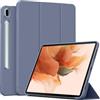 MGUEIAO Cover Compatibile con Samsung Galaxy Tab S7 FE 12.4, Custodia in Pelle PU Ultrasottile con Supporto Trifold, Retro in TPU Morbido, Antiurto - Purple