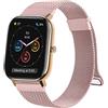 Oumida Cinturino per Amazfit GTS/GTS 2 /GTS 2 Mini/Gts 3 /Gts 4, 20mm Metallo Magnete Cinturino con Loop in Acciaio Inossidabile per Amazfit GTS 4 Mini/GTS 2e,Super Magnetico