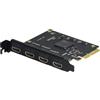 UNISHEEN Quad HDMI PCIe Video Capture Card - Work in 4 Channels Simultaneously, Support Linux/Win11, Built-in Capture Card