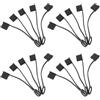 DEARMAMY 20 Pezzi Tappo Protettivo Type C in Silicone Nero per Cavo USB C | Protezione Contro Polvere e Graffi, Installazione Semplice, Supporto per Trasporto in Borsa e Valigia
