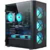STGSivir PC Gaming Fisso, Core i7, GTX 1660S 6G, 32G RAM, 1T SSD | Computer Gaming per Streaming, Editing Video, Compiti, fino a 3.9 GHz, WiFi 6, BT 5.0, 4K,HDMI,DP, Win11 Pro, Case ARGB,Nero