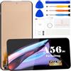 SRJTEK Schermo LCD TFT per Samsung Galaxy A56 5G di ricambio per Samsung A56 5G SM-A566B SM-A566E Display Touch Screen Assembly con kit di riparazione (6,7 pollici, nero senza cornice)