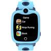 Ruopoem 4G Smartwatch Bambini, Orologio Smartwatch Bambini con GPS Videochiamate, Orologio GPS Bambini Telefono con SIM SOS IP68 Impermeabile Allarme Sveglia Giochi Modalità Classe, Regali Ragazze Ragazzi