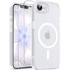Qasyfanc Cover Magnetica Custodia Traslucida Opaca per iPhone 16e/17e,Galassia | 2 Pellicola Vetro Temperato, Compatibile con MagSafe, Protezione Militare Antiurto, Design Sottile Opaca