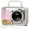 Ykall Cassa Bluetooth Portatile con Luci RGB - Mini Altoparlante Stereo | Design Trasparente Retro-punk con Luci RGB, Woofer 52 mm Suono HiFi 8h, Bluetooth 5.3 Stereo 360°