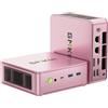 GMKtec Mini PC M5 S, Mini-PC AMD Ryzen 5400U, 16GB DDR4 (Dual-Channel), SSD 256GB, Rosa, per ufficio e casa, doppia LAN 2,5G, WiFi 6E, Triple Display, USB-C, HDMI 2.0, DP, Bluetooth 5.2