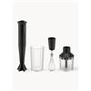 Alessi Set frullatore a immersione Plissé 4 pz - Nero