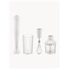 Alessi Set frullatore a immersione Plissé 4 pz - Bianco