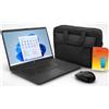 HP Laptop HP da 17,3 pollici, processore N4500, 8 GB di RAM, SSD da 512 GB, versione di prova di Microsoft Office, custodia e mouse inclusi