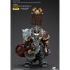 Joy Toy Warhammer L'Eresia di Horus Actionfigur 1/18 Pretore della Legione dei Lupi Spaziali con ascia e scudo da combattimento 12 cm